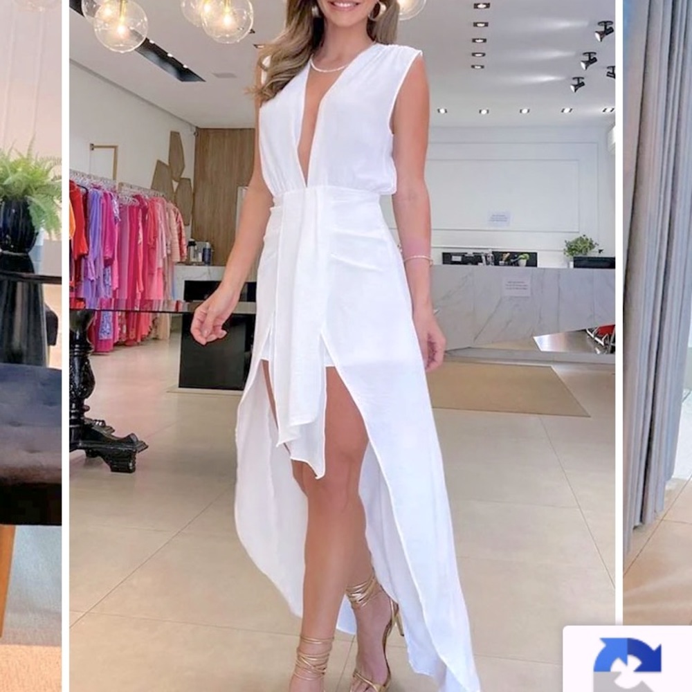 White Lightweight Maxi Dress
